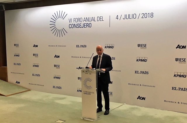 El presidente de KPMG en España, Hilario Albarracín, en el IV Foro del Consejero