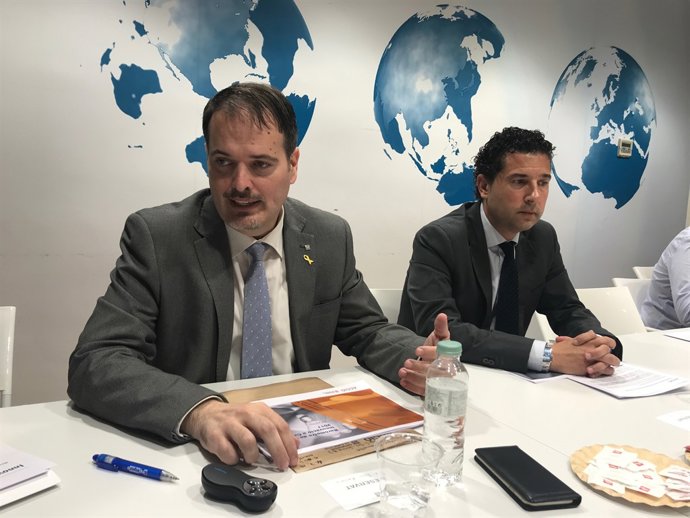 El conseller delegat d'Acció, Joan Romero, i Antoni Fita (Acció)