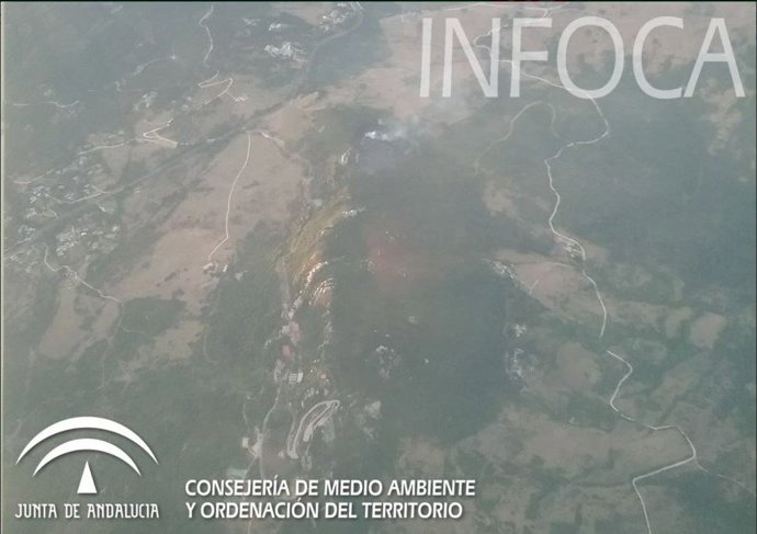 Incendio en un paraje de Algeciras