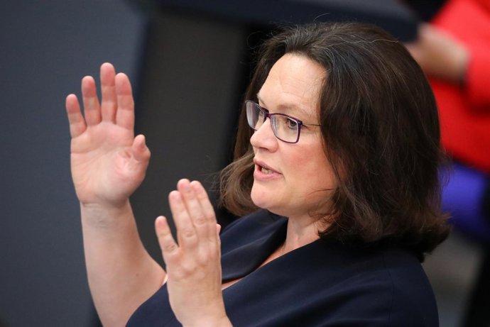 La líder del SPD, Andrea Nahles