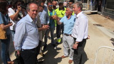 El alcalde visita las obras de la calle Antonio Le