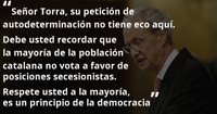 Este es el discurso de Morenés ante Torra que Exteriores ha puesto como modelo para reaccionar