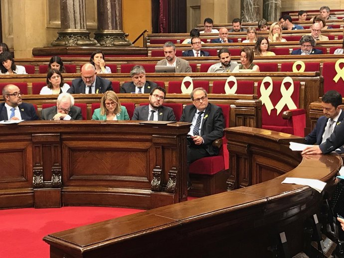 El president Quim Torra al Parlament