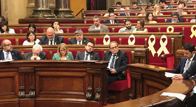 El president Quim Torra al Parlament