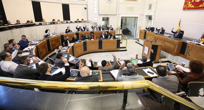 Pleno de la Diputación en imagen de archivo