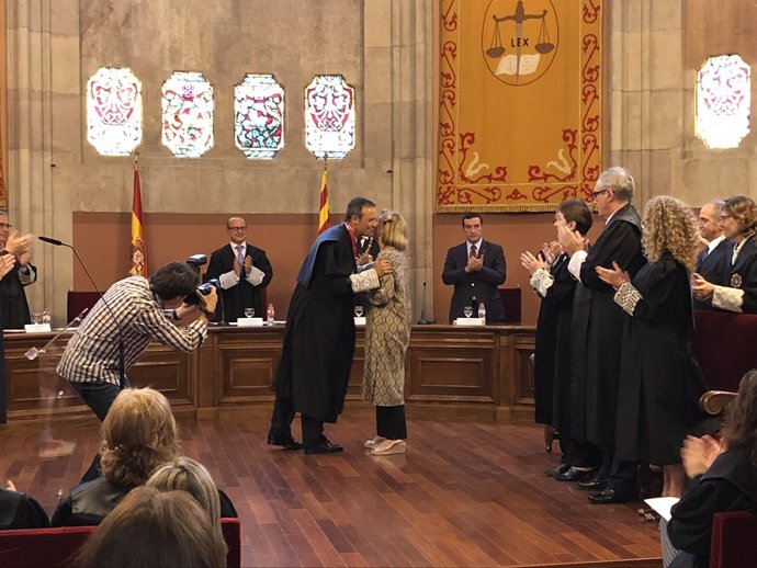 Homenatge del Col·legi de Procuradors a l'exfiscal J.M.Romero de Tejada