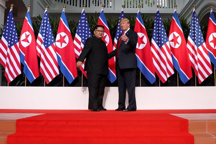 Histórico encuentro entre Donald Trump y Kim Jong Un en Singapur