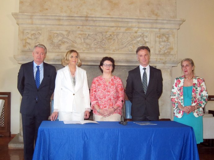 Firma del acuerdo en Salamanca entre Iberia y Adventia 6/7/2018              