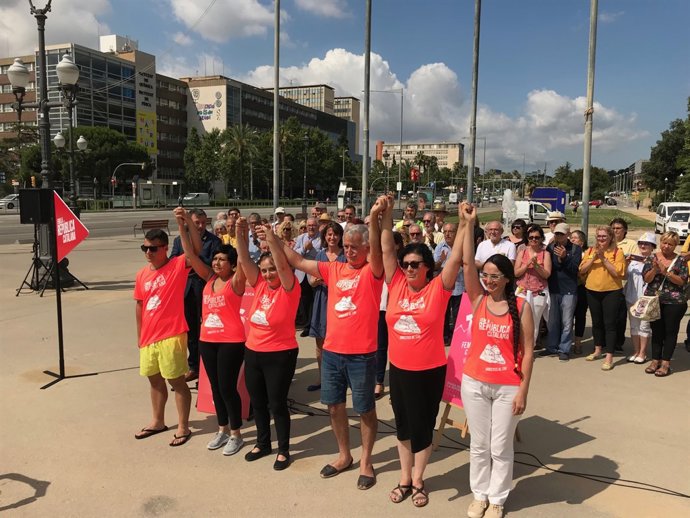 Acte de presentació d'ACN, Òmnium i AMI dels actes de la Diada