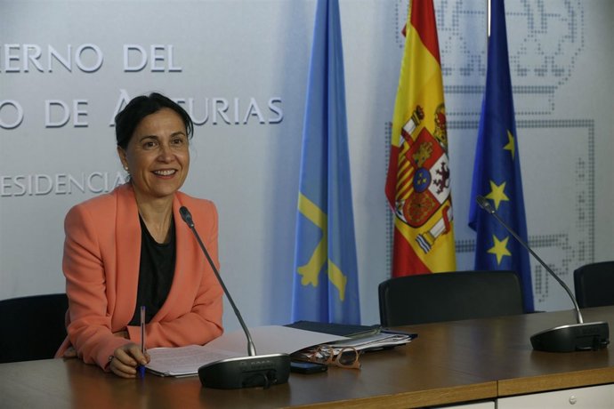 Dolores Carcedo en rueda de prensa. 