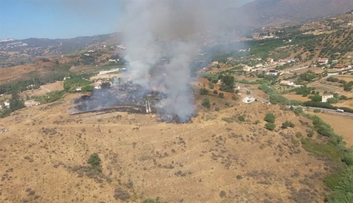 Incendio Paraje Entrerríos Mijas