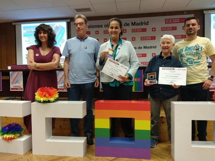 Entrega del reconocimiento 'Orgullo de Ser' de CCOO de Madrid