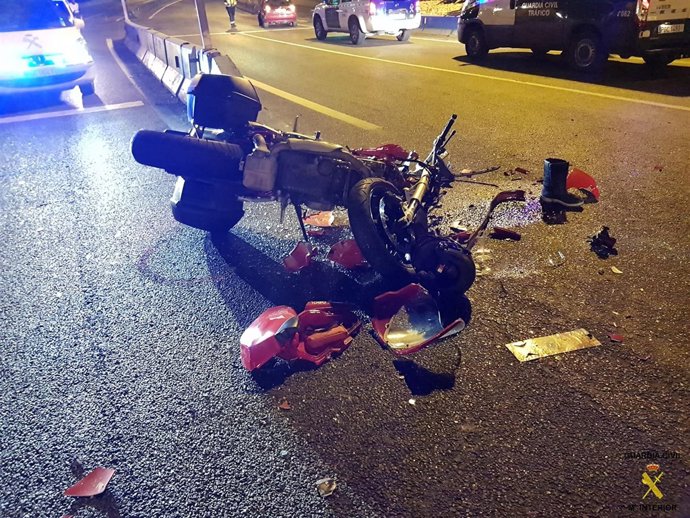 Estado en el que quedó la moto