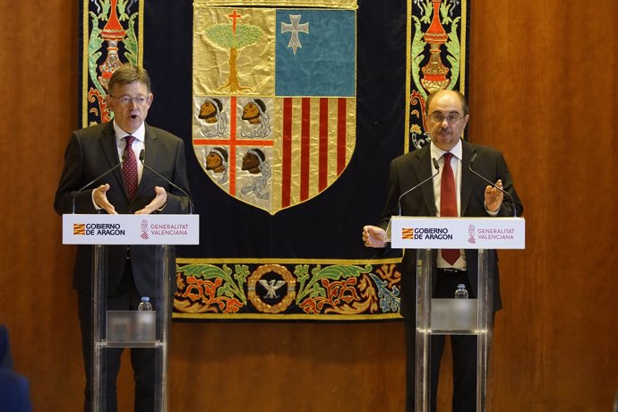 Reunión en Teruel de los presidentes Ximo Puig y Javier Lambán