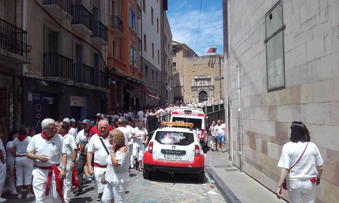 Atención de Cruz Roja en San Fermín