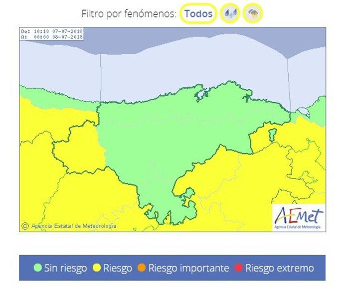 Liébana en riesgo por lluvias y tormentas. Sábado 7 de julio 2018