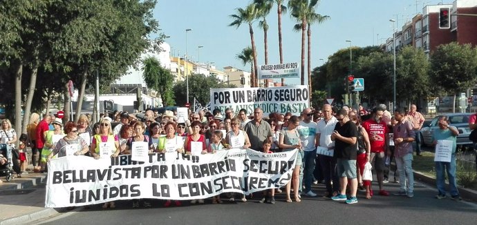 Manifestación en Bellavista
