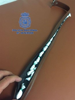 Cinturón con droga intervenido en Alicante