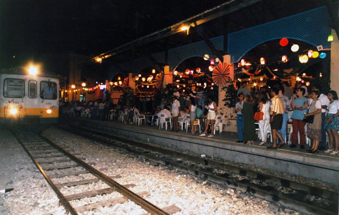 Puesta en marcha del Tramnochador en Alicante en 1988