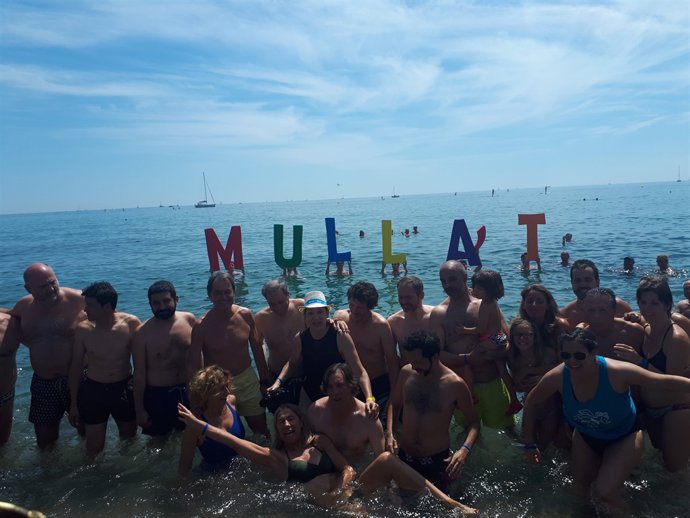 La festa 'Mulla't per l'Esclerosi Múltiple' a Barcelona