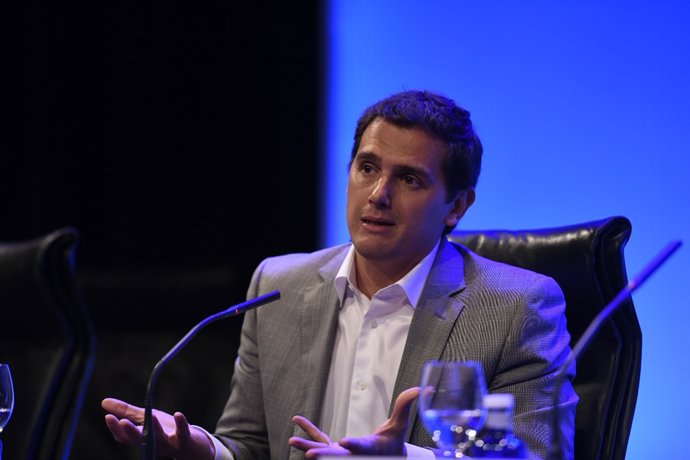 Albert Rivera intervé en la clausura d'un fòrum a Madrid