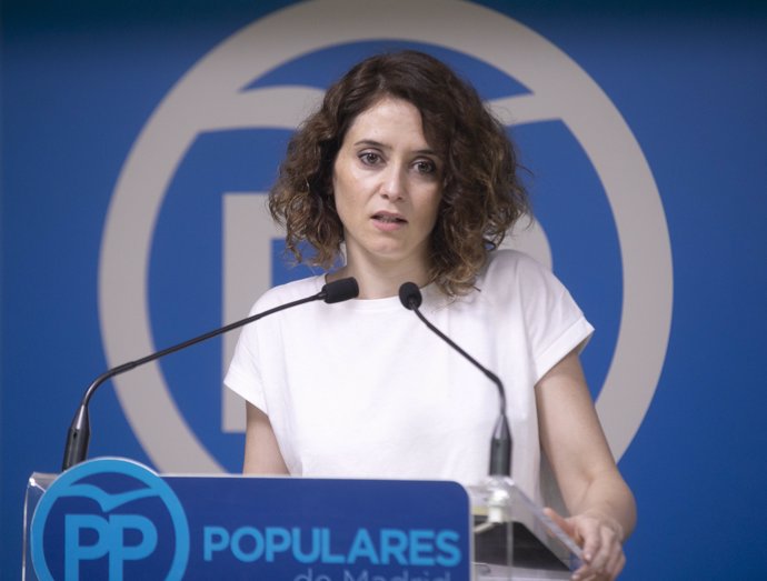 Isabel Díaz Ayuso, portavoz del PP de Madrid