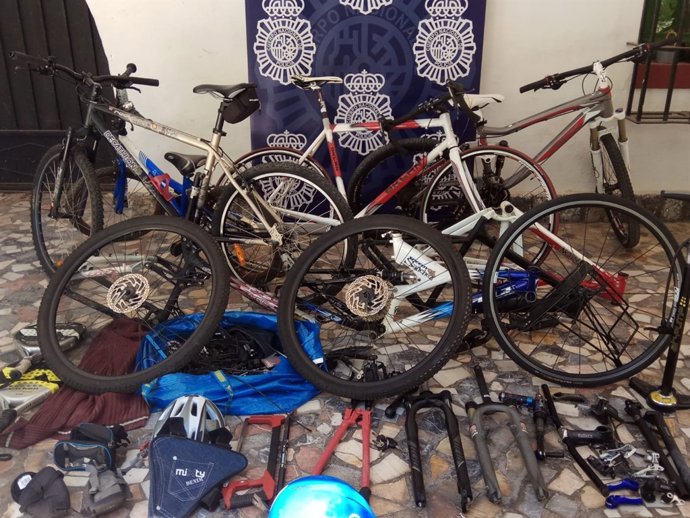 Bicis recuperadas por la Policía Nacional
