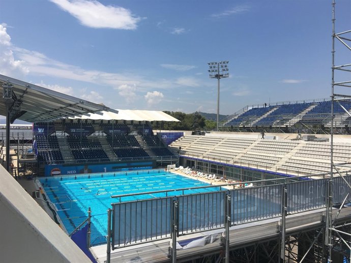 Las piscinas Bernat Picornell, sede de los Europeos de Waterpolo 2018