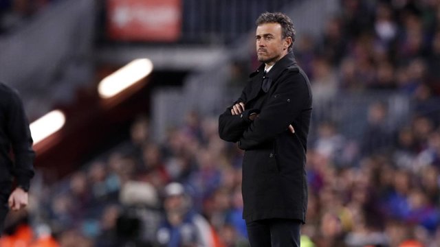 El entrenador del FC Barcelona, Luis Enrique Martínez