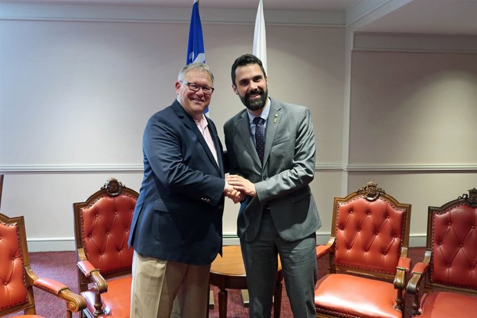 Roger Torrent i Jacques Chagnon