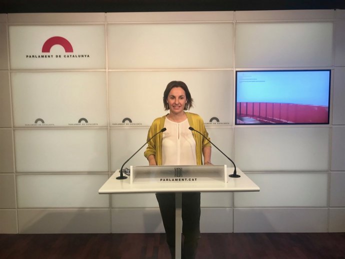 La portaveu d'ERC en el Parlament, Anna Caula