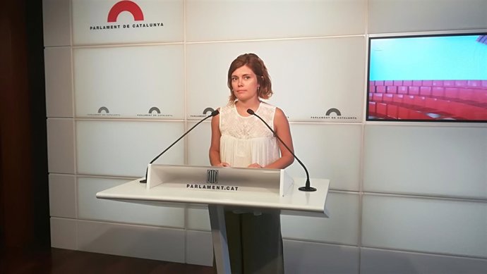 La portavoz de los comuns en el Parlament Elisenda Alamany