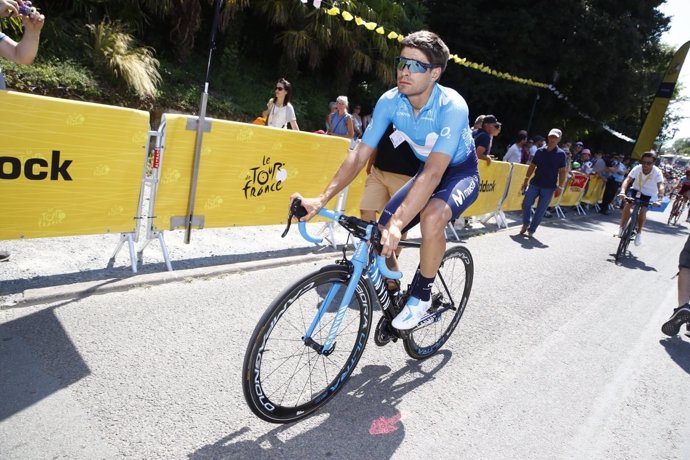 El ciclista del Movistar Mikel Landa en el Tour de Francia 2018