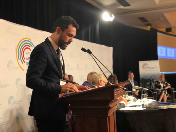 El president del Parlament, Roger Torrent, al Quebec