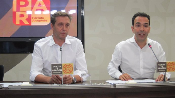                            Javier Betorz Y Jesús Guerrero, Del Partido Aragonés