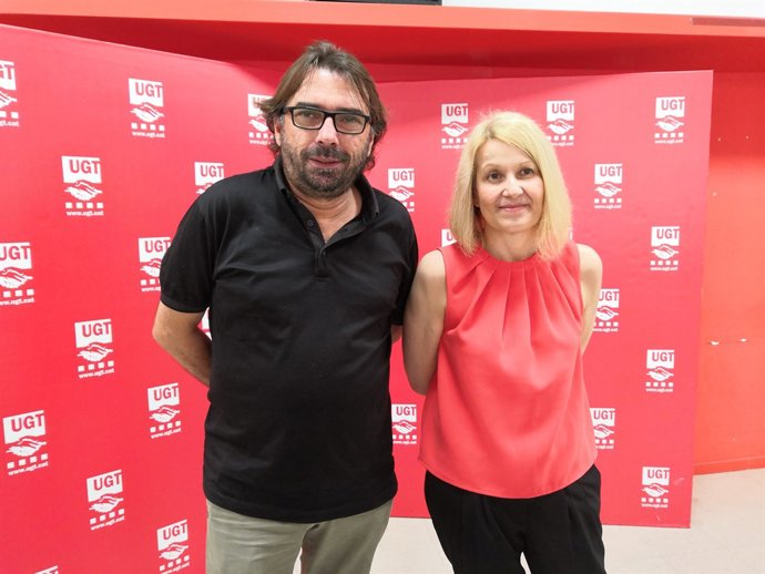 Camil Ros i  María Carmen Barrera (UGT)