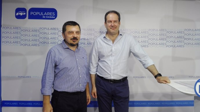 Martín y Molina en la sede del PP de Córdoba