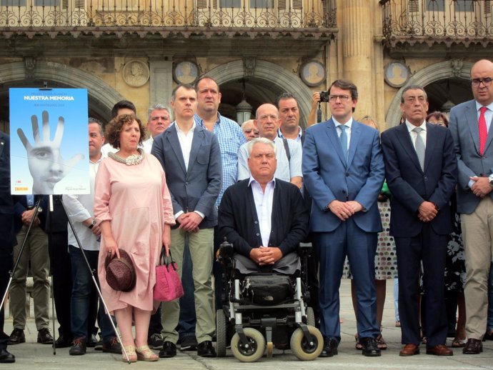 Concentración en Salamanca en recuerdo de Miguel Ángel Blanco