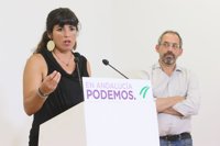 Teresa Rodríguez dice que Echenique expresa "preferencia" por Isabel Franco, a la que reta a explicar su proyecto