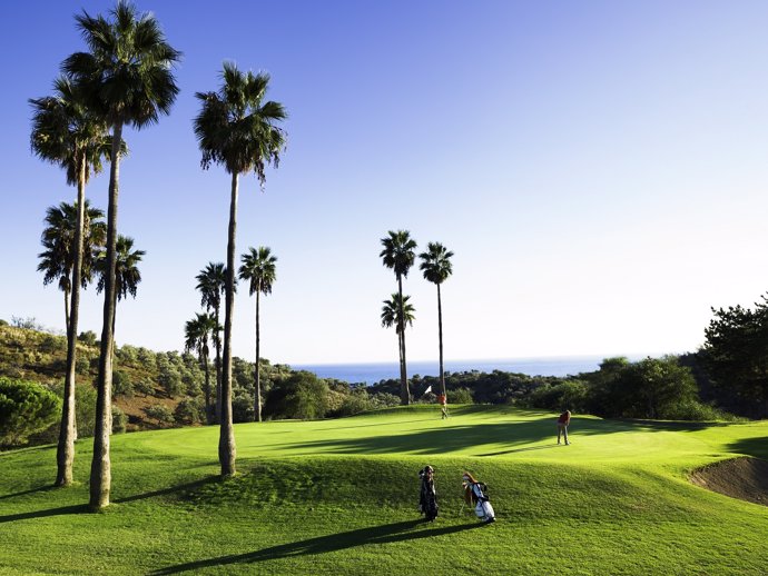 Golf málaga costa del sol costa del golf juego ocio deporte palmeras clima turis