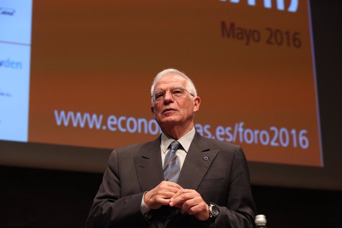 Josep Borrell en un acto