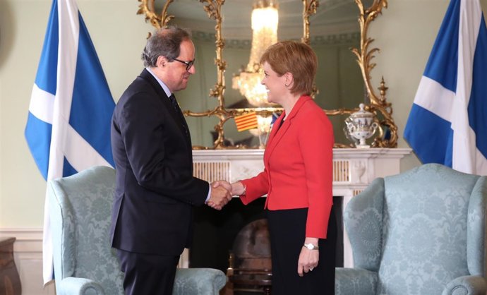 Quim Torra y Nicola Sturgeon