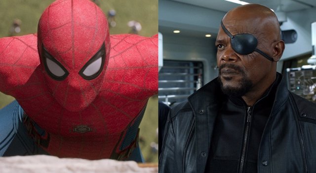 Spiderman y Nick Fury