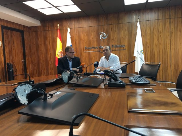 Rueda de prensa en la Autoridad Portuaria de Las Palmas