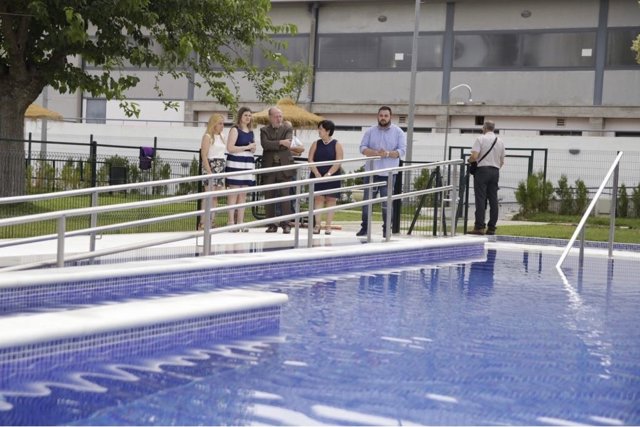 Así luce la piscina de Almadén