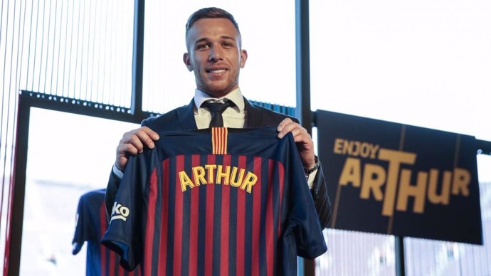 El jugador del FC Barcelona Arthur Melo