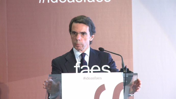 José María Aznar declara en la clausura del II Foro Ideas Faes