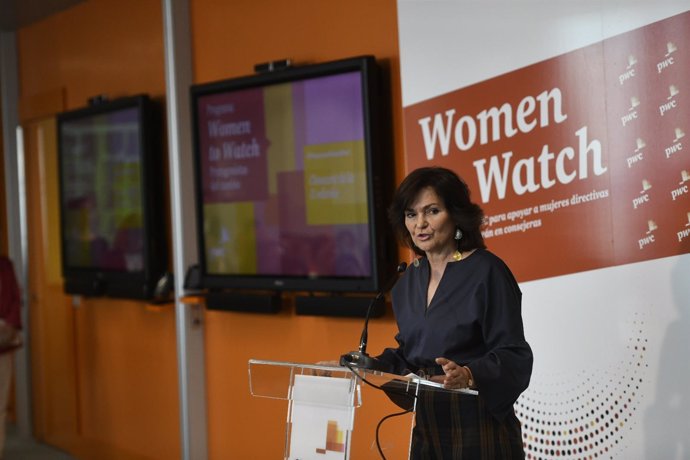 Carmen Calvo participa en la clausura del programa Women to Watch de PwC