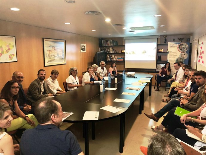Reunió de l'equip directiu de Viladecans amb Alba Vergés