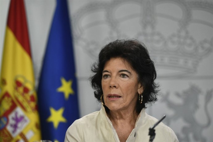 Roda de premsa de la portaveu del Govern, Isabel Celaá